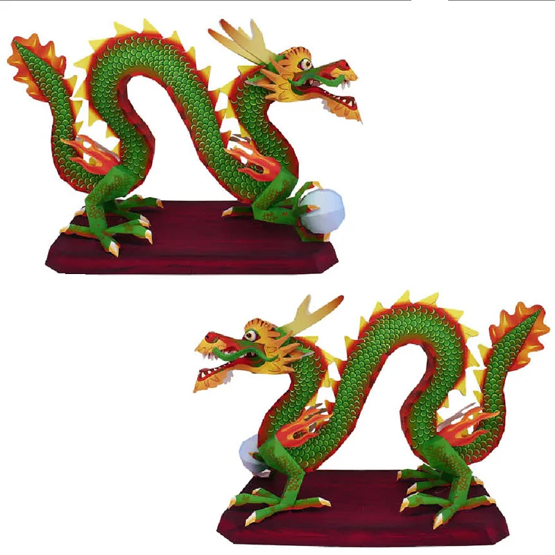 Dragón chino Loong hecho a man - Art Craft Cardboard reseña y precio